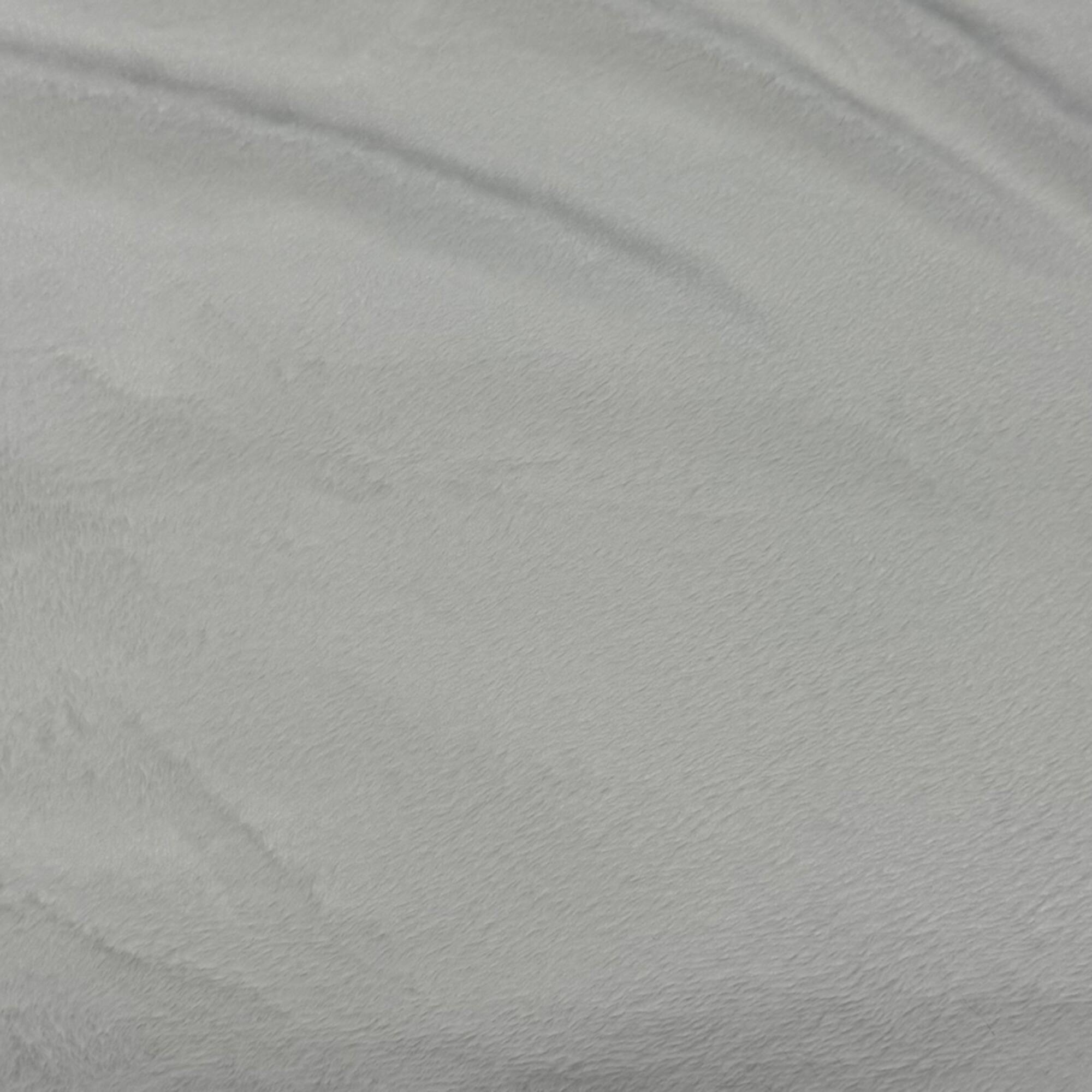 Feldman White Soft Chenille Fabric